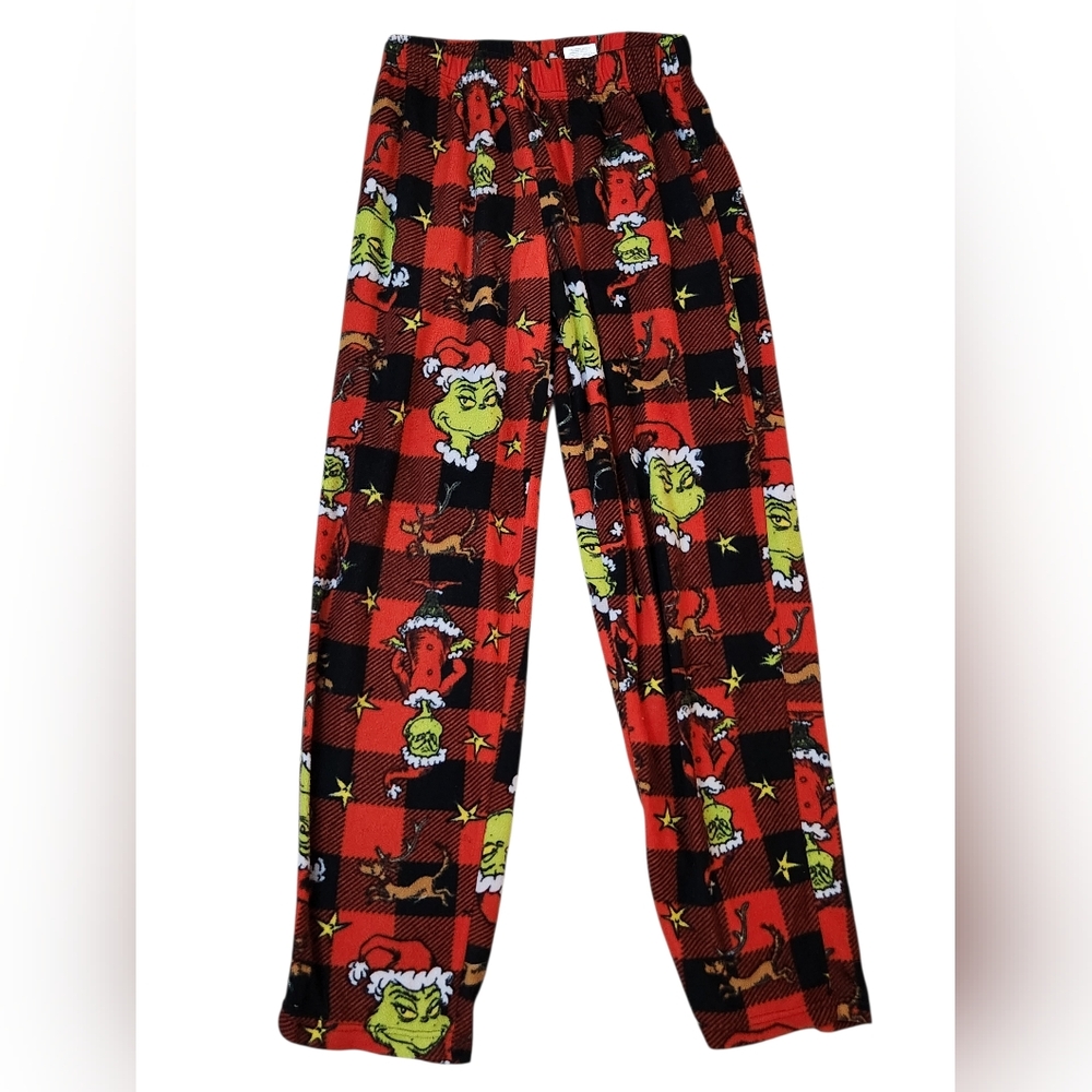 Men's Small The Grinch Holiday Christmas Fleece Pajama Pants Bottoms